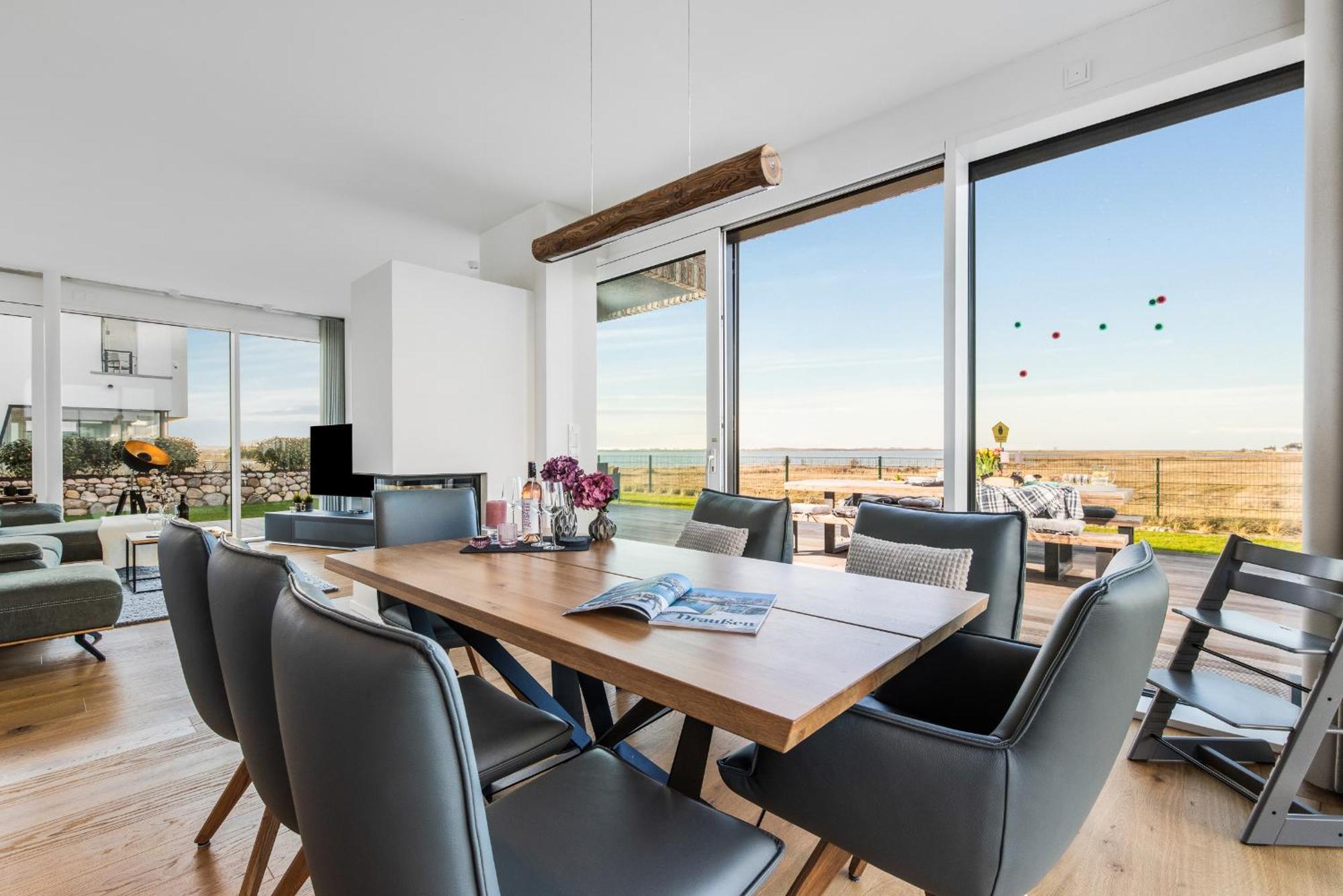 Villa King Erste Lage, Dachterrasse, Meerblick, Carport, Kamin, Sauna, Terrasse, Aussenrolllaeden Olpenitz Εξωτερικό φωτογραφία