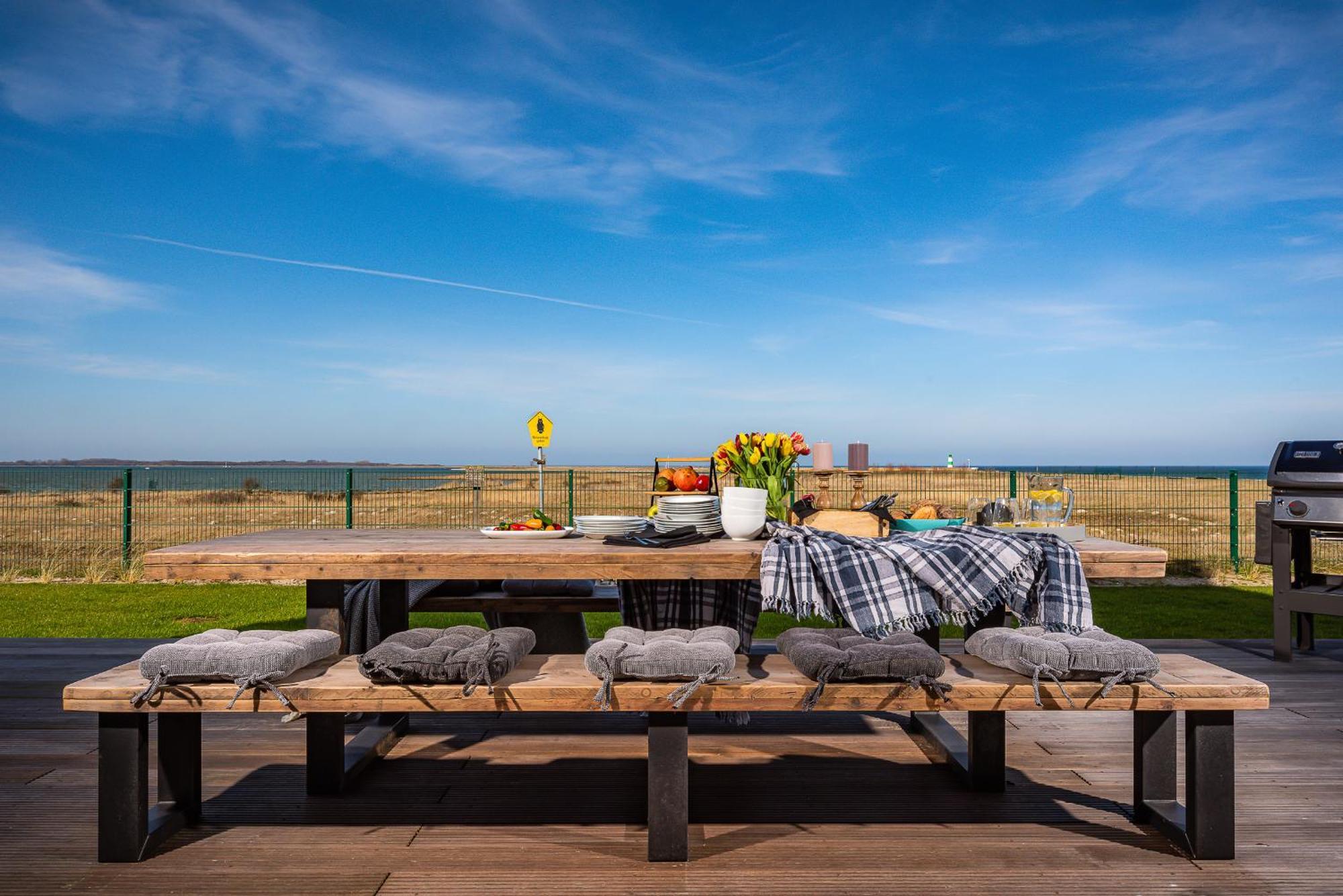 Villa King Erste Lage, Dachterrasse, Meerblick, Carport, Kamin, Sauna, Terrasse, Aussenrolllaeden Olpenitz Εξωτερικό φωτογραφία